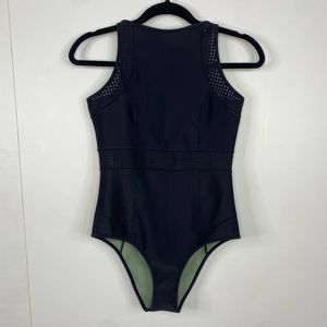 Ripcurl Medium One Piece Swimsuit High Neck Black